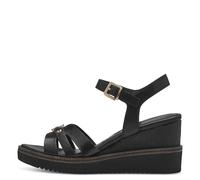 Tamaris Damenschuhe Riemchensandalen BLACK BLACK - Gr. - 39