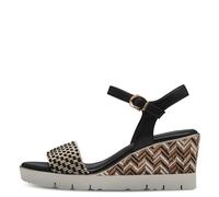 Tamaris Damenschuhe Riemchensandalen BLACK BLACK - Gr. - 40