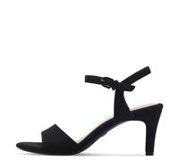 Tamaris Damen-Sandalette – flach & bequem, offen – Schwarz 41 EU
