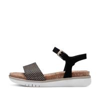 Tamaris Damenschuhe Riemchensandalen BLACK COMB BLACK COMB - Gr. - 40