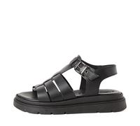 Tamaris Damenschuhe Riemchensandalen BLACK LEATHER BLACK LEATHER - Gr. - 39