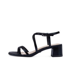 Tamaris Damenschuhe Riemchensandalen BLACK MET.STR. BLACK MET.STR. - Gr. - 37
