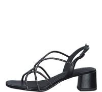 Tamaris Damen-Sandalette TOUCHit-Fußbett Riemchensandale Black Metallic Gr. 37