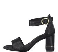 Tamaris Damenschuhe Riemchensandalen BLK CROCO/BLK - Gr. - 37