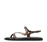 Tamaris Damenschuhe Riemchensandalen BROWN SNAKE BROWN SNAKE - Gr. - 38
