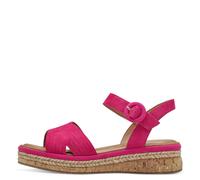 Tamaris Damen Plateau Sandalen Leder Sommer; FUXIA/pink; 40 EU