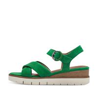 Tamaris Damen-Sandalette GREEN Plateau Leder Grün Größe 40