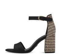 Tamaris Damenschuhe Sandaletten BLACK COMB BLACK COMB - Gr. - 38
