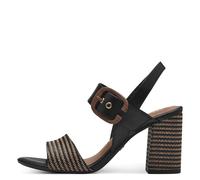 Tamaris Damenschuhe Sandaletten BLACK COMB BLACK COMB - Gr. - 41