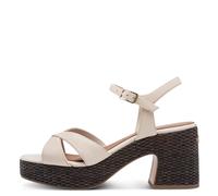 Tamaris Damenschuhe Sandaletten IVORY LEATHER IVORY LEATHER - Gr. - 37