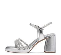 Tamaris Damen Sandalette Modell 2835544 Silver Glam vegan silber Größe 37