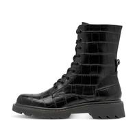 Tamaris Damenschuhe Schnürstiefel BLACK CROCO BLACK CROCO - Gr. - 42