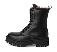 Tamaris Damenschuhe Schnürstiefel BLACK LEATHER BLACK LEATHER - Gr. - 37