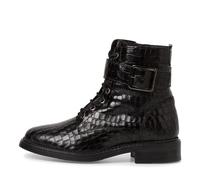 Tamaris Damenschuhe Schnürstiefel BLACK STRUCT. BLACK STRUCT. - Gr. - 40