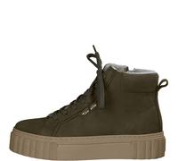 Sneaker TAMARIS Gr. 38, grün (olivgrün) Damen Schuhe Plateaustiefeletten mit gepolstertem Schaftrand (59661914-38)