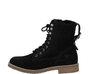 Tamaris Damenschuhe Schnürstiefeletten BLACK BLACK - Gr. - 37