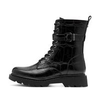 Tamaris Damenschuhe Schnürstiefeletten BLACK CROCO BLACK CROCO - Gr. - 39