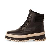Tamaris Damenschuhe Schnürstiefeletten BLACK LEATHER BLACK LEATHER - Gr. - 40