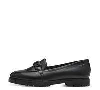 Tamaris Damenschuhe Slipper / Trotteur BLACK LEATHER BLACK LEATHER - Gr. - 41