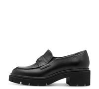 Tamaris Damenschuhe Slipper / Trotteur BLACK LEATHER BLACK LEATHER - Gr. - 41