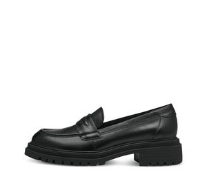 Tamaris Damenschuhe Slipper / Trotteur BLACK LEATHER BLACK LEATHER - Gr. - 41