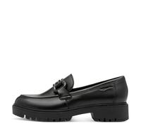 Tamaris Damenschuhe Slipper / Trotteur BLACK LEATHER BLACK LEATHER - Gr. - 42