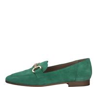 TAMARIS Damen Slipper gold / smaragd, Größe 37 Gold / Smaragd