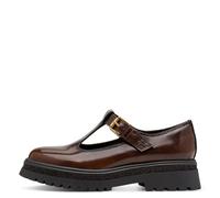 Tamaris Slipper MUSCAT Damen Braun Klettverschluss Größe 36