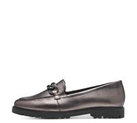Tamaris Damen Klassische Ballerinas, Frauen Flats,TOUCHit-Fußbett,Slip-ons,klassisch elegant,Ballerinen,Pumps,Halbschuhe,Slipper,Pewter,38 EU