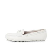 Tamaris Slipper Moccassin Damen – Leder, flach, weiß – Größe 37