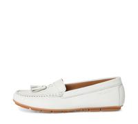 Damen-Slipper WHITE LEATHER - Gr. - 39
