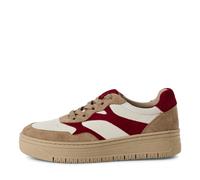 Tamaris Damenschuhe Sportliche Schnürer BEIGE COMB BEIGE COMB - Gr. - 41