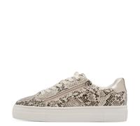 Tamaris Damenschuhe Sportliche Schnürer BEIGE SNAKE BEIGE SNAKE - Gr. - 41