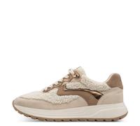 Tamaris Damenschuhe Sportliche Schnürer BEIGE SUEDE BEIGE SUEDE - Gr. - 39