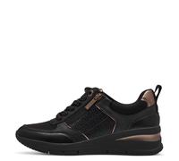 Tamaris Damenschuhe Sportliche Schnürer BLACK/COPPER BLACK/COPPER - Gr. - 40