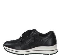 Tamaris Damenschuhe Sportliche Schnürer BLACK/CROCO BLACK - Gr. - 41
