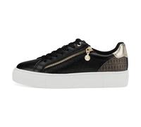 Tamaris Damenschuhe Sportliche Schnürer BLACK/GOLD COM BLACK/GOLD COM - Gr. - 40