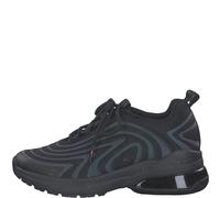 Tamaris Damenschuhe Sportliche Schnürer BLACK/IRIDESC. BLACK - Gr. - 38