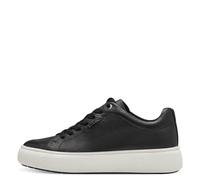 Tamaris Damenschuhe Sportliche Schnürer BLACK LEATHER BLACK LEATHER - Gr. - 36