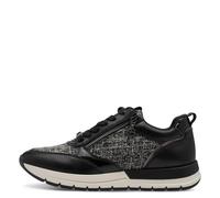 Tamaris Damenschuhe Sportliche Schnürer BLACK STRUCTURE BLACK STRUCTURE - Gr. - 38