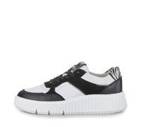 Tamaris Damenschuhe Sportliche Schnürer BLACK/WHITE BLACK/WHITE - Gr. - 39