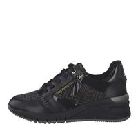 Tamaris Damenschuhe Sportliche Schnürer BLK/FELT COMB - Gr. - 40