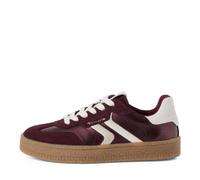 Tamaris Damenschuhe Sportliche Schnürer BORDEAUX METALLIC BORDEAUX METALLIC - Gr. - 35