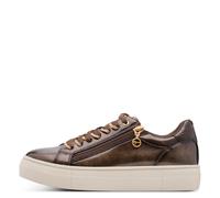 Tamaris Damenschuhe Sportliche Schnürer BROWN PATENT BROWN PATENT - Gr. - 40