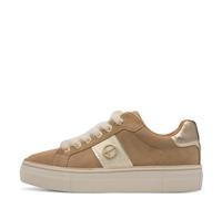 Tamaris Damenschuhe Sportliche Schnürer CAMEL SUEDE CAMEL SUEDE - Gr. - 41