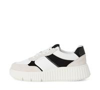 Tamaris Damenschuhe Sportliche Schnürer IVORY COMB IVORY COMB - Gr. - 40