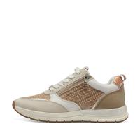 Tamaris Damen Ballerinas Klassisch – TOUCHit-Fußbett, Comfort Lining – Ivory Struct. 36 EU