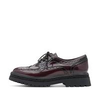 Tamaris Damenschuhe Sportliche Schnürer MERLOT MERLOT - Gr. - 42