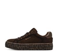 Tamaris Damenschuhe Sportliche Schnürer MOCCA/LEOPARD MOCCA - Gr. - 41