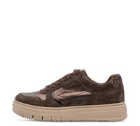 Tamaris Damenschuhe Sportliche Schnürer MOCCA METALLIC MOCCA METALLIC - Gr. - 36